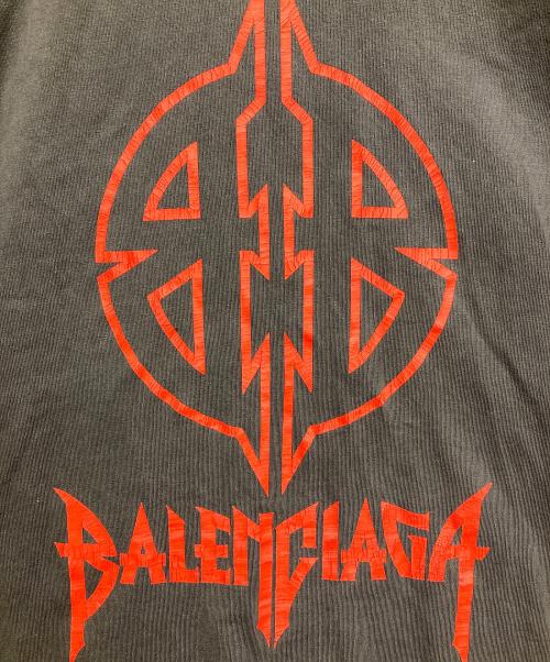 BALENCIAGA（バレンシアガ）BALENCIAGA (バレンシアガ) Long Sleeve Metal T-Shirt ブラック サイズ:Lの古着・服飾アイテム