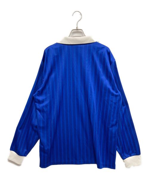 adidas（アディダス）adidas (アディダス) アディカラー ピケ サッカー長袖Tシャツ ブルー サイズ:XLの古着・服飾アイテム