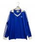 adidas（アディダス）の古着「アディカラー ピケ サッカー長袖Tシャツ」｜ブルー