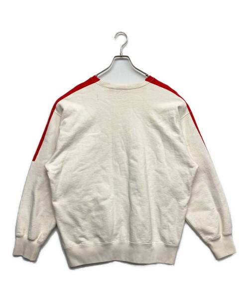 SUPREME（シュプリーム）SUPREME (シュプリーム) Overprint Crewneck Sweatshirt レッド サイズ:LARGEの古着・服飾アイテム