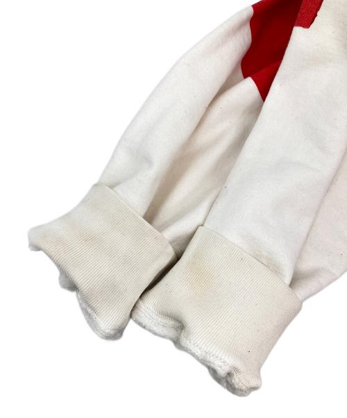 SUPREME（シュプリーム）SUPREME (シュプリーム) Overprint Crewneck Sweatshirt レッド サイズ:LARGEの古着・服飾アイテム