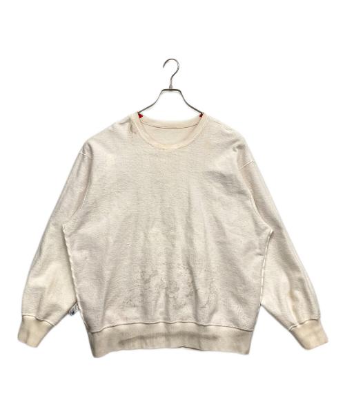 SUPREME（シュプリーム）SUPREME (シュプリーム) Overprint Crewneck Sweatshirt レッド サイズ:LARGEの古着・服飾アイテム