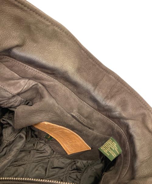 Timberland（ティンバーランド）Timberland (ティンバーランド) カウレザージャケット ブラウン サイズ:Sの古着・服飾アイテム