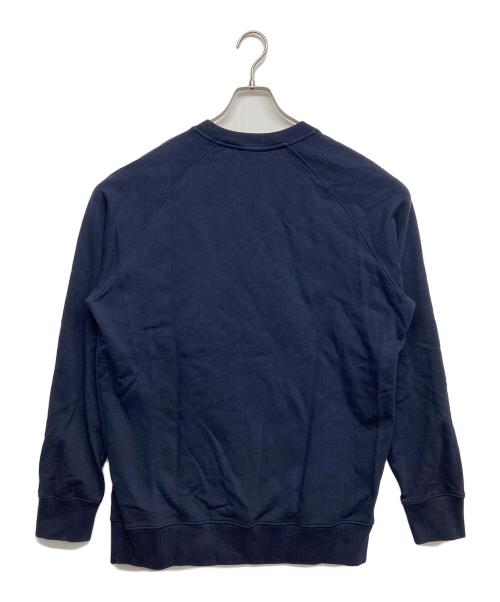 maison kitsune（メゾンキツネ）maison kitsune (メゾンキツネ) Chillax Fox Patch Classic Sweatshirt ネイビー サイズ:XLの古着・服飾アイテム
