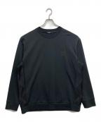 BLACK LABEL CRESTBRIDGEブラックレーベル クレストブリッジ）の古着「レーヨン混スウェット」｜ブラック