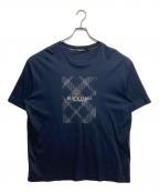 BLACK LABEL CRESTBRIDGEブラックレーベル クレストブリッジ）の古着「コットンTシャツ」｜ネイビー