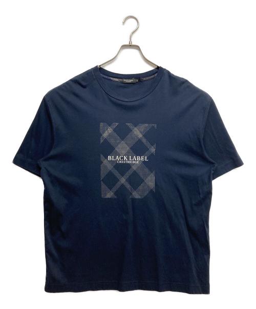 BLACK LABEL CRESTBRIDGE（ブラックレーベル クレストブリッジ）BLACK LABEL CRESTBRIDGE (ブラックレーベル クレストブリッジ) コットンTシャツ ネイビー サイズ:4Lの古着・服飾アイテム