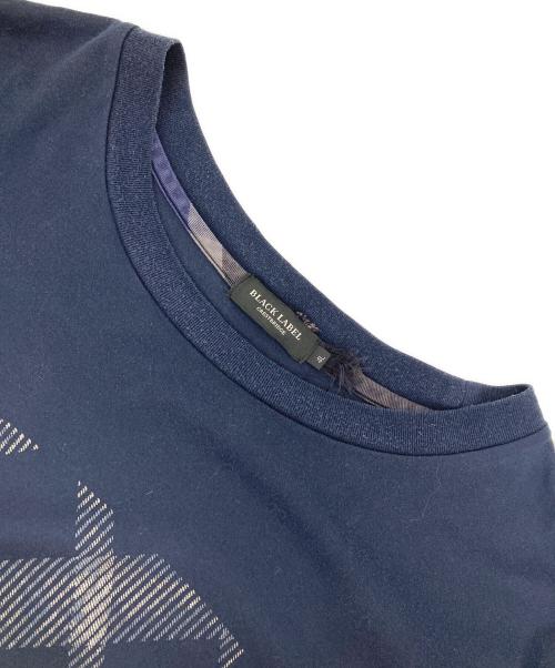 BLACK LABEL CRESTBRIDGE（ブラックレーベル クレストブリッジ）BLACK LABEL CRESTBRIDGE (ブラックレーベル クレストブリッジ) コットンTシャツ ネイビー サイズ:4Lの古着・服飾アイテム