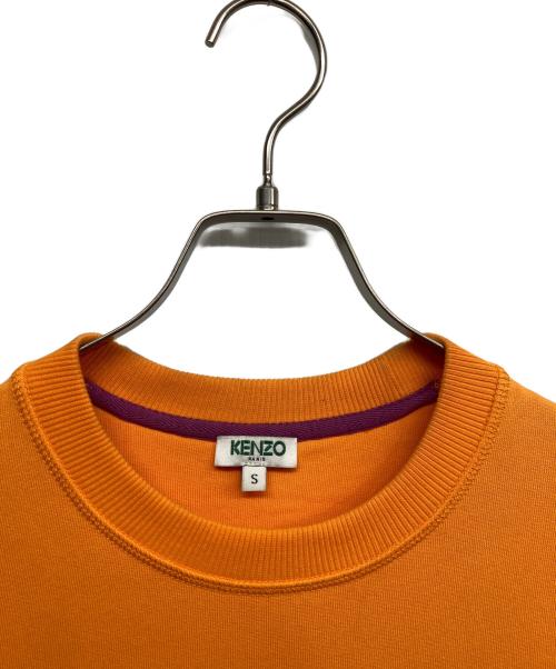 KENZO（ケンゾー）KENZO (ケンゾー) タイガー刺繍 ロゴスウェット オレンジ サイズ:Ｓの古着・服飾アイテム