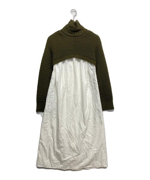 PUBLIC TOKYO（パブリックトウキョウ）PUBLIC TOKYO (パブリックトウキョウ) マルチウェイニットセットシャツワンピース アイボリー サイズ:FREEの古着・服飾アイテム