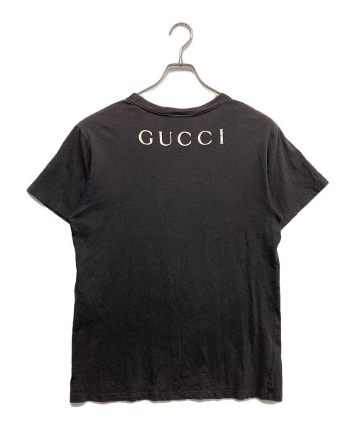 GUCCI（グッチ）GUCCI (グッチ) メタルプリントTシャツ ブラック サイズ:Sの古着・服飾アイテム