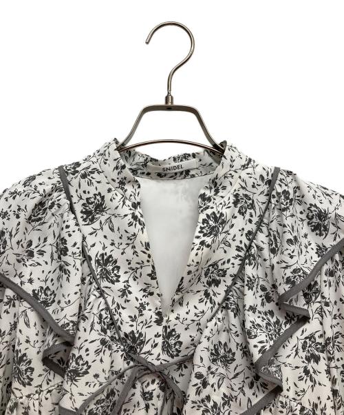 Snidel（スナイデル）Snidel (スナイデル) Sustainaボレロライクフリルプリントワンピース サイズ:00の古着・服飾アイテム