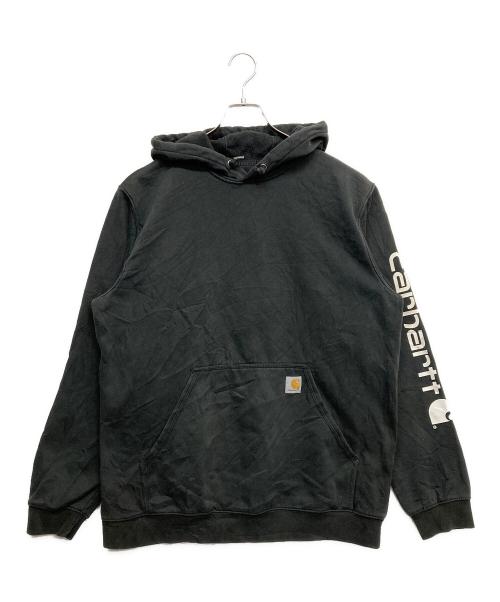 CarHartt（カーハート）CarHartt (カーハート) プルオーバーパーカー ブラック サイズ:Lの古着・服飾アイテム