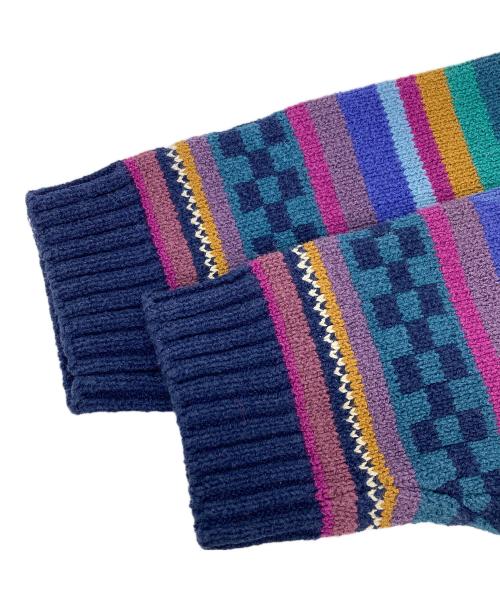 L.L.Bean（エルエルビーン）L.L.Bean (エルエルビーン) 総柄ニットカーディガン マルチカラー サイズ:Lの古着・服飾アイテム