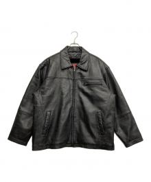 HIND（ハインド）の古着「ライナー付きレザースポーツジャケット」｜ブラック