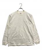 AUTRYオートリ―）の古着「LOGO L/S TEE」｜アイボリー