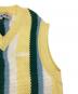 中古・古着 AUTRY (オートリ―) Autry Multi Stripe Knit Vest As It Is イエロー サイズ:無し：7000円