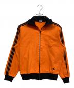 adidasアディダス）の古着「トラックジャケット」｜オレンジ