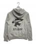 CDG (シーディージー) stussy (ステューシー) HOODED SWEATSHIRT グレー サイズ:L：12000円