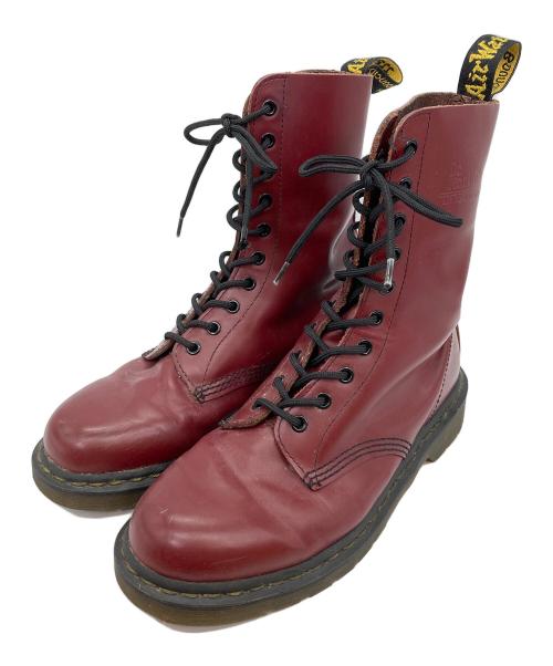 Dr.Martens（ドクターマーチン）Dr.Martens (ドクターマーチン) 10ホールブーツ レッド サイズ:UK9の古着・服飾アイテム