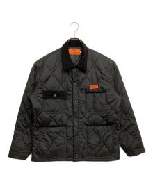 BEAMS×UNIVERSAL OVERALL（ビームス×ユニバーサルオーバーオール）の古着「キルティングジャケット」｜ブラック