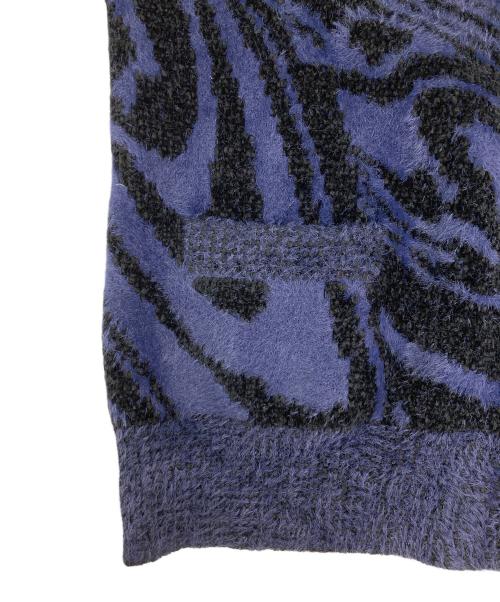 TOGA PULLA（トーガ プルラ）TOGA PULLA (トーガ プルラ) モールニットジャガードカーディガン ネイビー サイズ:38の古着・服飾アイテム