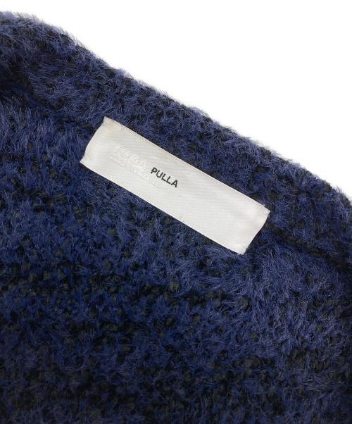 TOGA PULLA（トーガ プルラ）TOGA PULLA (トーガ プルラ) モールニットジャガードカーディガン ネイビー サイズ:38の古着・服飾アイテム