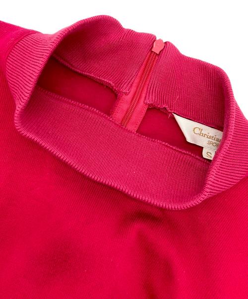Christian Dior Sports（クリスチャン ディオールスポーツ）Christian Dior Sports (クリスチャン ディオールスポーツ) 刺繍ロゴスウエット ピンク サイズ:Sの古着・服飾アイテム