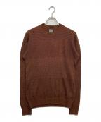 ALFREDOアルフレード）の古着「リネンニット」｜ブラウン