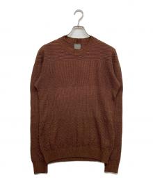 ALFREDO（アルフレード）の古着「リネンニット」｜ブラウン