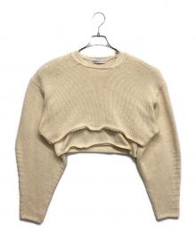 ETRE TOKYO（エトレトウキョウ）の古着「ツーピースクロップドニット」｜ベージュ
