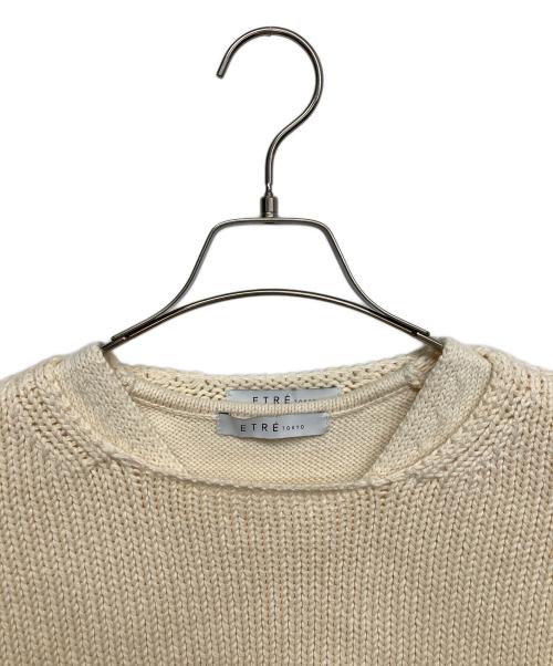 ETRE TOKYO（エトレトウキョウ）ETRE TOKYO (エトレトウキョウ) ツーピースクロップドニット ベージュ サイズ:FREEの古着・服飾アイテム