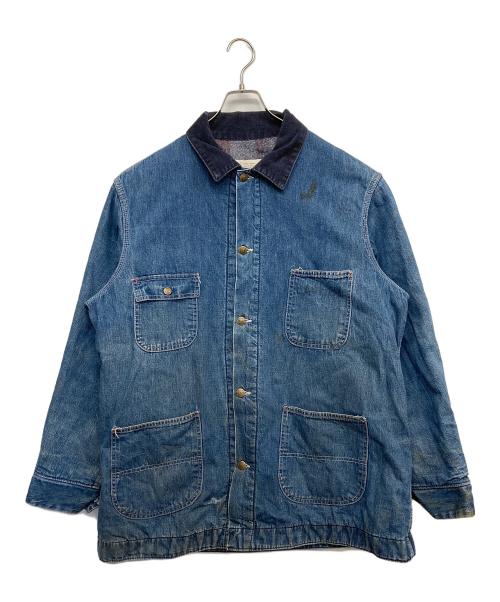 Sears（シアーズ）Sears (シアーズ) 裏ブランケットデニムカバーオール インディゴ サイズ:XLの古着・服飾アイテム