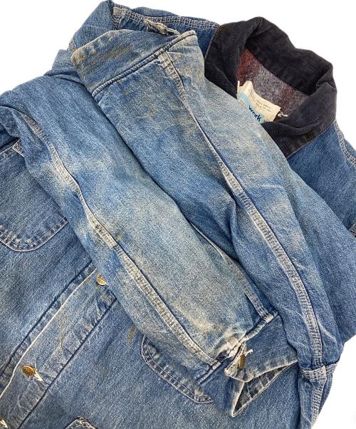 Sears（シアーズ）Sears (シアーズ) 裏ブランケットデニムカバーオール インディゴ サイズ:XLの古着・服飾アイテム