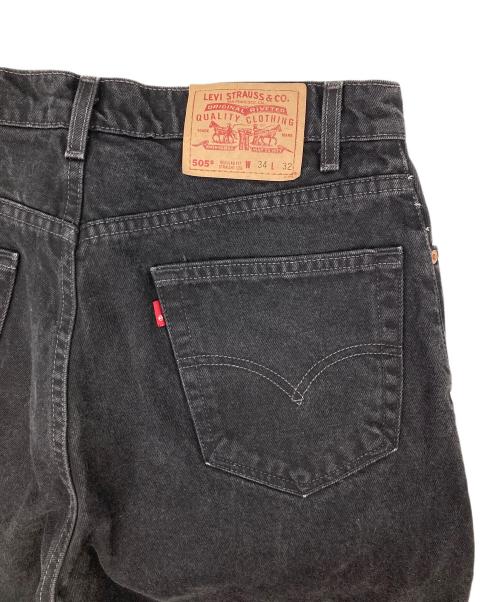 LEVI'S（リーバイス）LEVI'S (リーバイス) 505ブラックデニムパンツ ブラック サイズ:W34の古着・服飾アイテム
