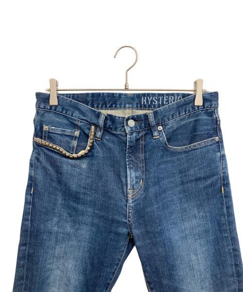 Hysteric Glamour（ヒステリックグラマー）Hysteric Glamour (ヒステリックグラマー) スタッズデニムパンツ インディゴ サイズ:W31の古着・服飾アイテム