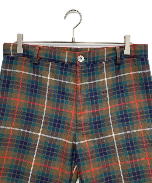marton mills（マートンミルズ）marton mills (マートンミルズ) チェックパンツ ブラウン サイズ:2の古着・服飾アイテム