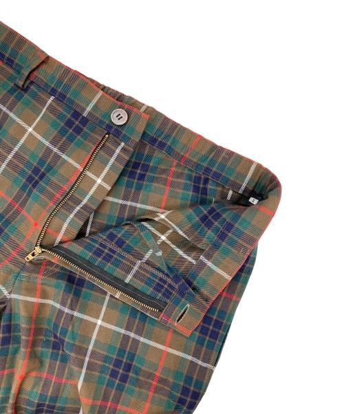 marton mills（マートンミルズ）marton mills (マートンミルズ) チェックパンツ ブラウン サイズ:2の古着・服飾アイテム