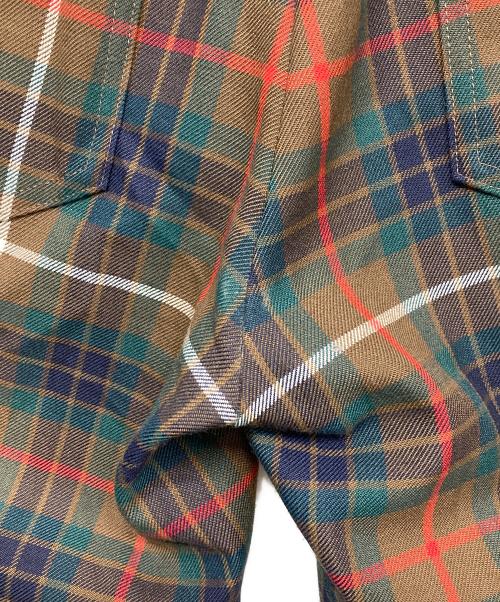 marton mills（マートンミルズ）marton mills (マートンミルズ) チェックパンツ ブラウン サイズ:2の古着・服飾アイテム