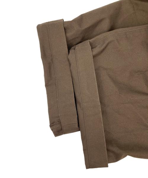 UNFOLK（アンフォーク）UNFOLK (アンフォーク) Ventile gabardine 2tuck pants ブラウン サイズ:Mの古着・服飾アイテム