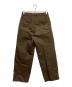 UNFOLK (アンフォーク) Ventile gabardine 2tuck pants ブラウン サイズ:M：15000円
