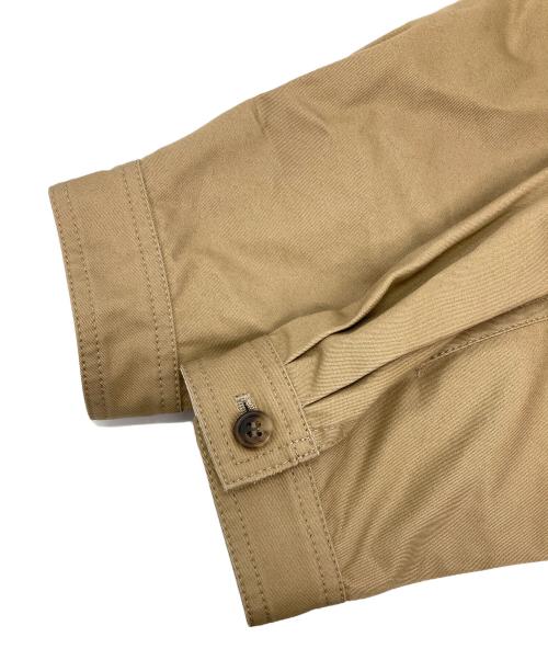 UNFOLK（アンフォーク）UNFOLK (アンフォーク) Ventile gabardine nocollar blouson ベージュ サイズ:2の古着・服飾アイテム