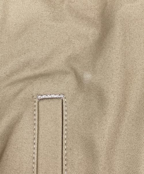 UNFOLK（アンフォーク）UNFOLK (アンフォーク) Ventile gabardine nocollar blouson ベージュ サイズ:2の古着・服飾アイテム