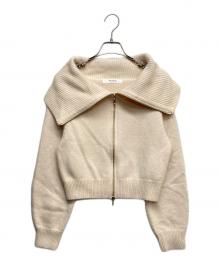 HER LIP TO（ハーリップトゥ）の古着「Big Collar Knit Top」｜アイボリー
