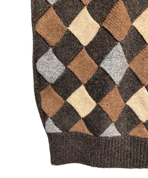 BURBERRY LONDON（バーバリーロンドン）BURBERRY LONDON (バーバリーロンドン) ウールニット ブラウン サイズ:Lの古着・服飾アイテム