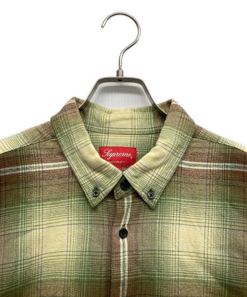 SUPREME（シュプリーム）Supreme (シュプリーム) shadow plaid flannel shirt グリーン サイズ:Mの古着・服飾アイテム