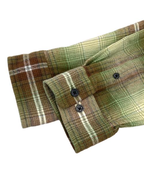 SUPREME（シュプリーム）Supreme (シュプリーム) shadow plaid flannel shirt グリーン サイズ:Mの古着・服飾アイテム