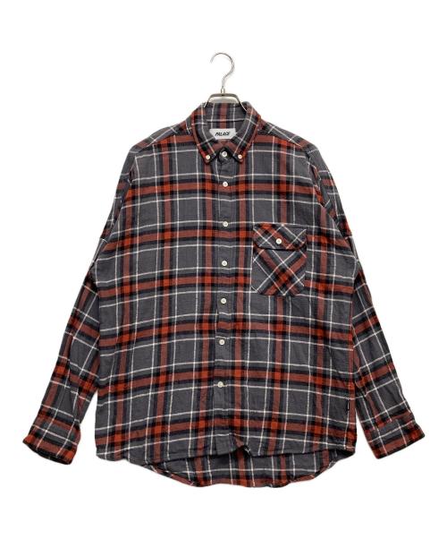 PALACE（パレス）PALACE (パレス) ボタンダウンシャツ グレー サイズ:Mの古着・服飾アイテム