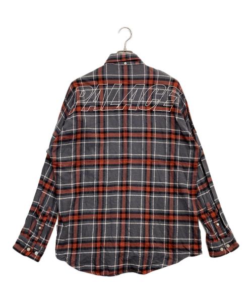PALACE（パレス）PALACE (パレス) ボタンダウンシャツ グレー サイズ:Mの古着・服飾アイテム
