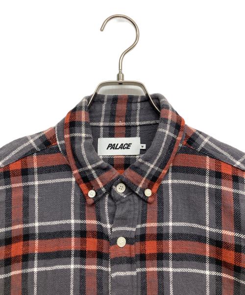 PALACE（パレス）PALACE (パレス) ボタンダウンシャツ グレー サイズ:Mの古着・服飾アイテム